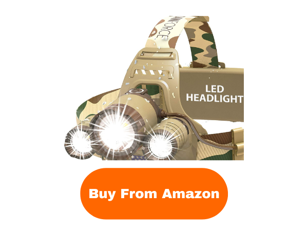 DanForce Camouflaged Headlamp