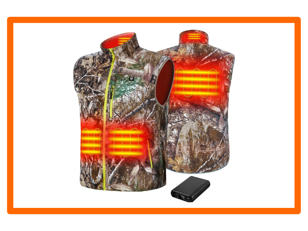 TIDEWE Men’s Heated Vest with Battery Pack